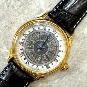 Vintage Stauer Castille Zodiac Men's Watch - Unique & Elegant!